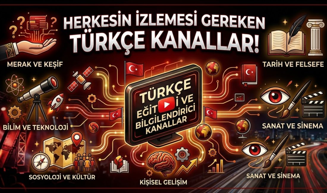 Ufkunuzu genişletecek YouTube'da mutlaka izlenmesi gereken Türkçe eğitici ve bilgilendirici