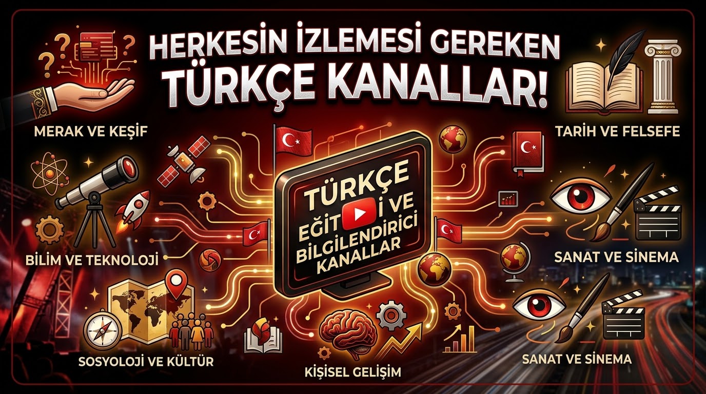 Ufkunuzu genişletecek YouTube'da mutlaka izlenmesi gereken Türkçe eğitici ve bilgilendirici